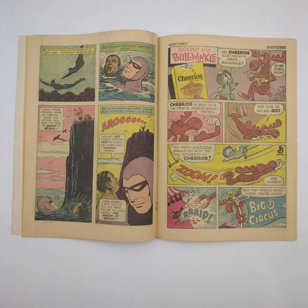 The Phantom #12 Gold Key Comics Silver 1965 Lee Falk Jungle Painted Cover FN VF